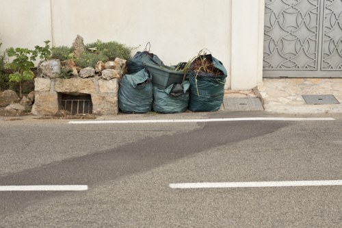 Community members participating in hazardous waste disposal