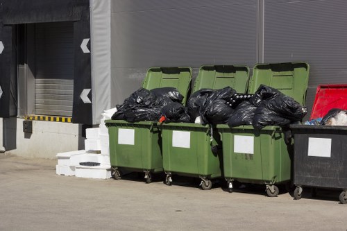 Commercial recycling operations in Elephant and Castle